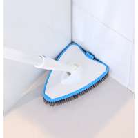 three materials head brush for TPR, sponge and scouring, telescopic handle brush for bathroom bath window floor sink